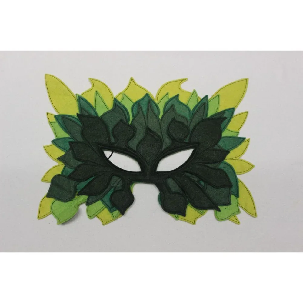 Vintage Mask Hysteria by Maureen Culligan felt carnival festival masquerade mask